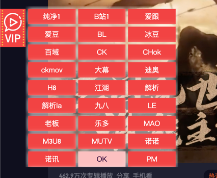 脚本生效后在视频页面上注入的解析入口