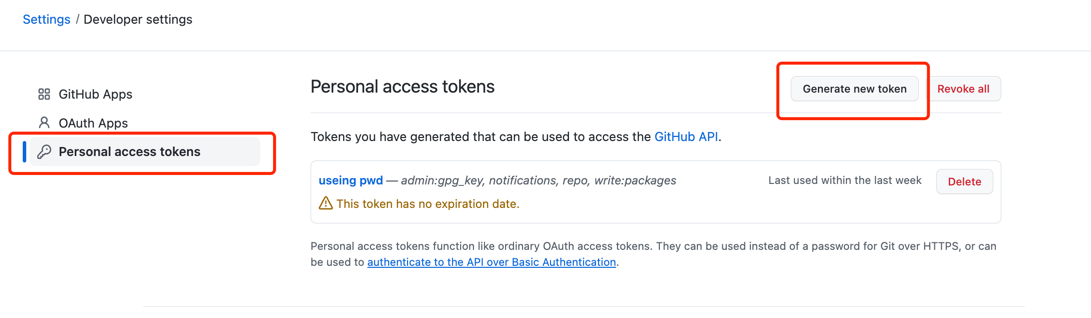 git推送代码要求输入账号密码,提示需要用token登录