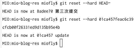 git reset详解